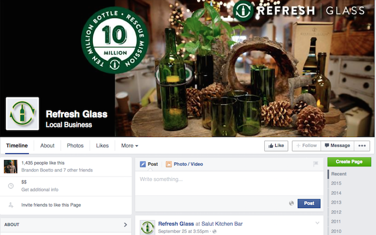 Refresh Glass Facebook